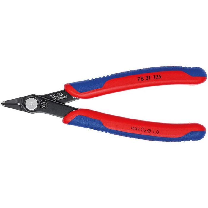 Electronic Super Knips Бокорезы прецизионные, чернёные, с тонкой головкой, 125 мм, 2-комп ручки