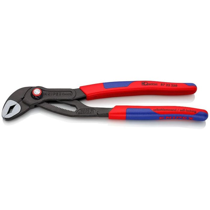COBRA QuickSet клещи переставные, зев 50 мм, длина 250 мм, фосфатированные, 2-комп ручки, SB