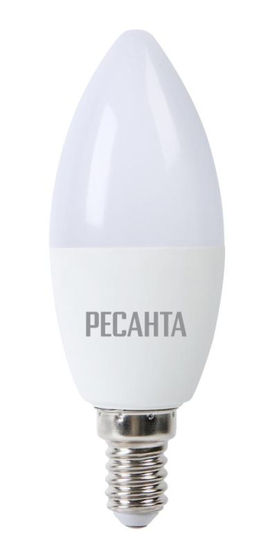 Лампа светодиодная РЕСАНТА LL-R-C37-7W-230-4K-E14