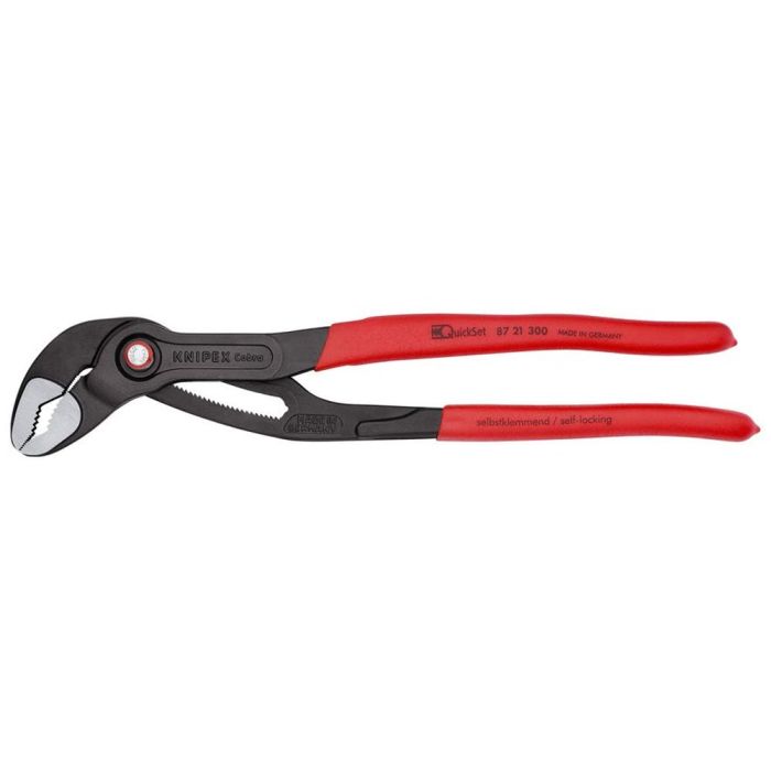 COBRA QuickSet клещи переставные, зев 70 мм, длина 300 мм, фосфатированные, обливные ручки, SB