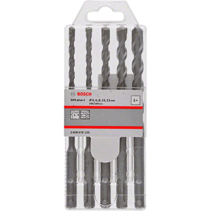 Набор буров SDS-plus-1X Bosch 6-12мм 5шт (120)