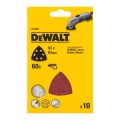 Лист шлифовальный для МФИ DeWalt DT3091 дельта перфорированный 93мм 60G 10шт Лист шлифовальный для МФИ DeWalt DT3091 дельта перфорированный 93мм 60G 10шт