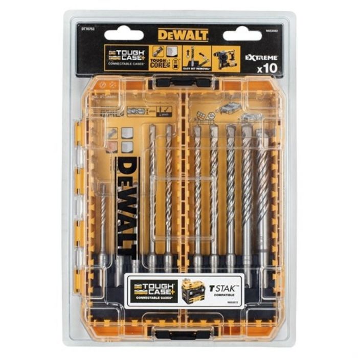 Набор буров SDS-plus DeWalt EXTREME DT70753 5-12мм 10шт