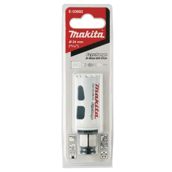 Коронка Makita Ezychange 24мм биметаллическая (E-03682)