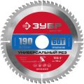 ЗУБР Универсальный рез, 190 x 20/16 мм, 60Т, пильный диск по алюминию (36916-190-20-60) ЗУБР Универсальный рез, 190 x 20/16 мм, 60Т, пильный диск по алюминию (36916-190-20-60)