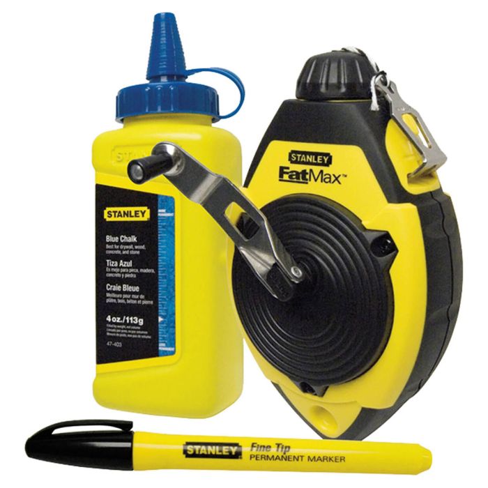 Комплект STANLEY шнур разметочный 30м + меловой порошок 115гр 0-47-681