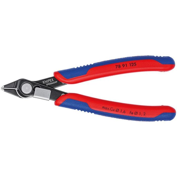 Electronic Super Knips Бокорезы прецизионные, чернёные, зажим для проволоки, 125 мм, 2-комп ручки