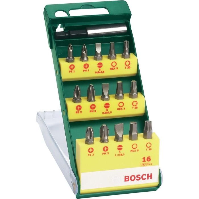 Набор бит Bosch + универсальный держатель 15шт (453)