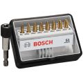 Набор бит Bosch 25мм TIN Robust Line + держатель 8шт (574) Набор бит Bosch 25мм TIN Robust Line + держатель 8шт (574)