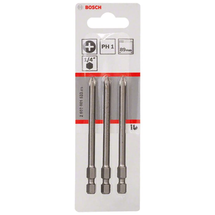 Набор бит Bosch PH1х89мм 3шт (533)