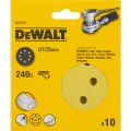 Круг шлифовальный DeWalt DT3107 8 отверстий 125мм 240G 10шт Круг шлифовальный DeWalt DT3107 8 отверстий 125мм 240G 10шт