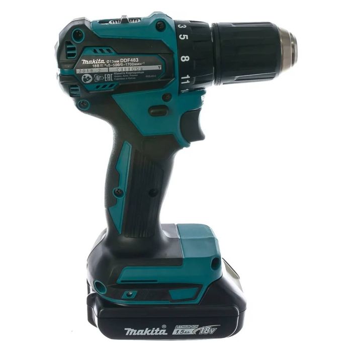 Аккумуляторная дрель-шуруповерт Makita DDF483SYE