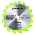 Диск пильный по дереву Greenworks,165x20мм 18T (2955807) Диск пильный по дереву Greenworks,165x20мм 18T (2955807)