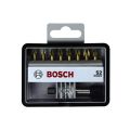 Набор бит Bosch 25мм TIN Robust Line + держатель 8шт (575) Набор бит Bosch 25мм TIN Robust Line + держатель 8шт (575)