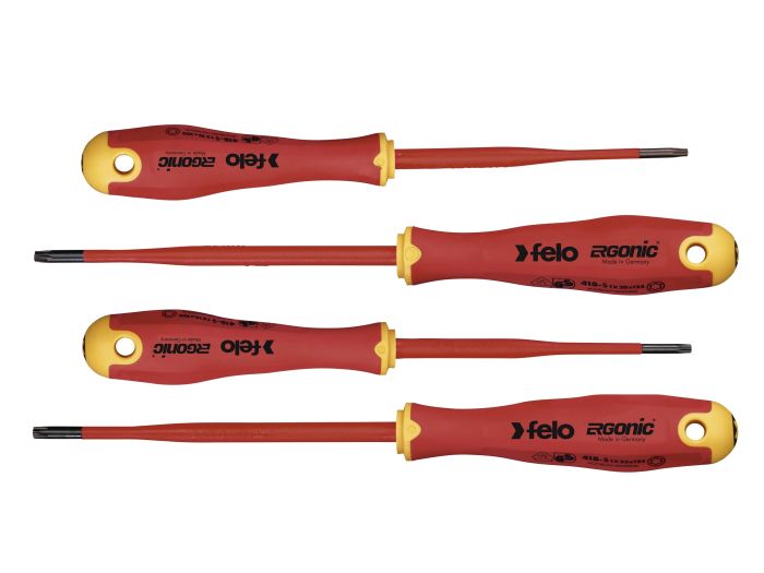 Felo Набор диэлектрических отверток Ergonic E-SLIM TORX, 4шт 41884198