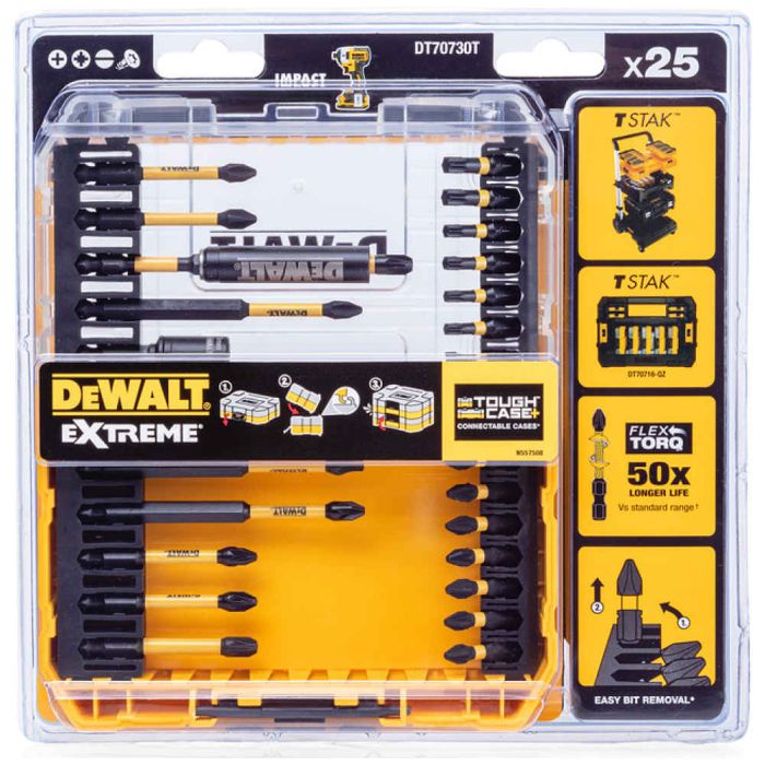 Набор бит и насадок DeWalt DT70730T 25шт