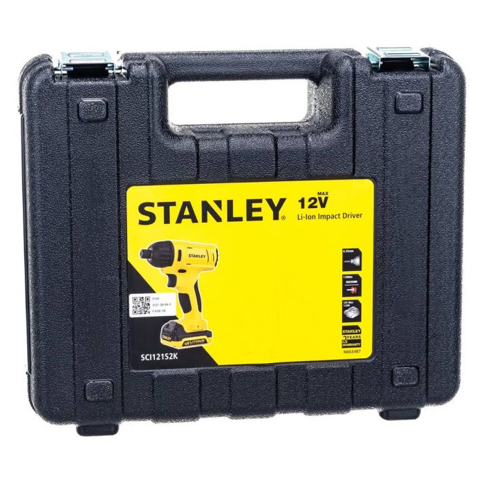 Аккумуляторная дрель-шуруповерт STANLEY SCI121S2K ударная