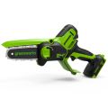 Аккумуляторная цепная пила-мини Greenworks GD24CSMNX (без акк, без з/у) Аккумуляторная цепная пила-мини Greenworks GD24CSMNX (без акк, без з/у)