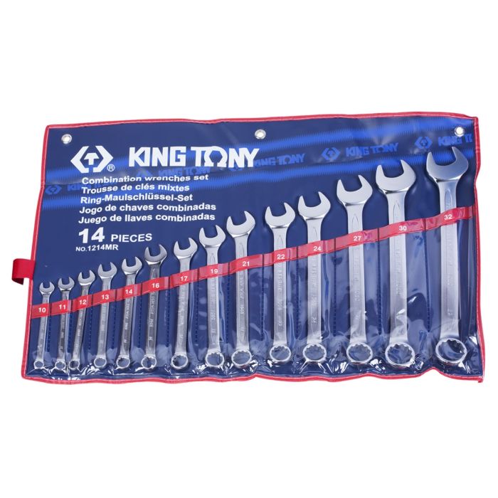 Набор ключей комбинированных 10-32мм 14 пр KING TONY