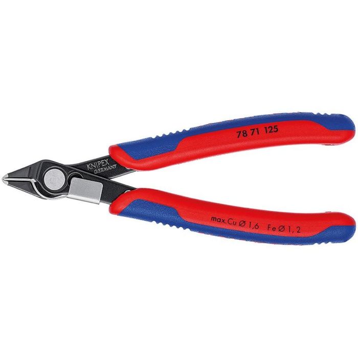 Electronic Super Knips Бокорезы прецизионные, чернёные, зажим для проволоки, 125 мм, 2-комп ручки, S