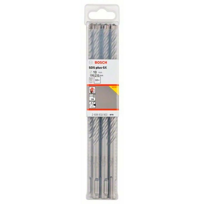 Набор буров SDS-plus-5X Bosch 10x210мм 10шт (903)