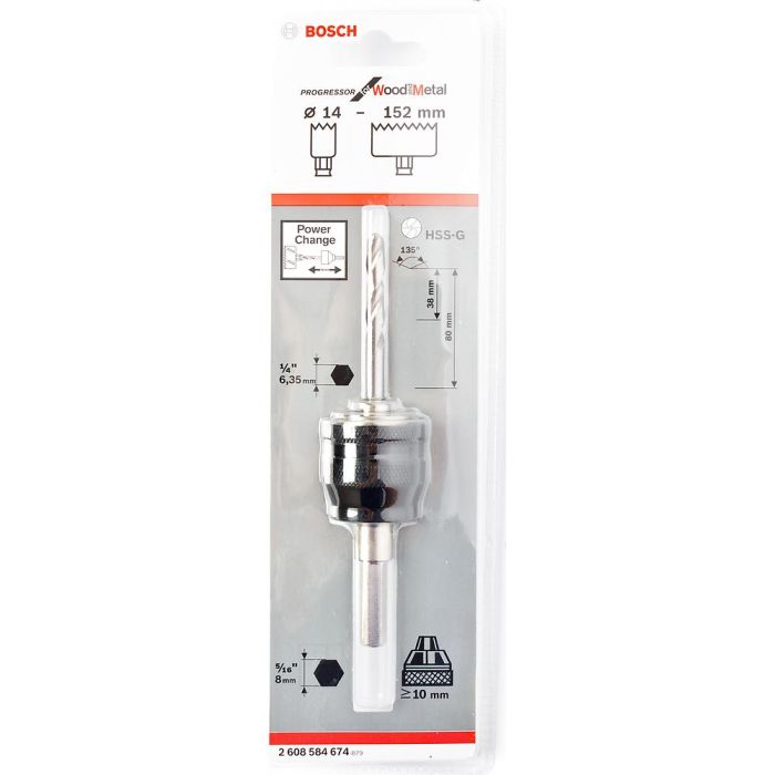 Хвостовик Bosch шестигранный для коронки HSS-G (674)