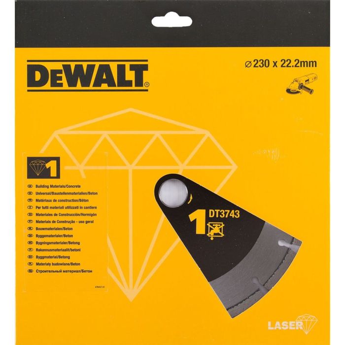 Диск алмазный по бетону DeWalt DT3743 230х22.2мм