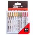 Набор пилок для лобзика универсальные REDVERG 10шт (820431) Набор пилок для лобзика универсальные REDVERG 10шт (820431)