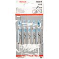 Набор пилок для лобзика по металлу Bosch T118B 92мм 5шт (014) Набор пилок для лобзика по металлу Bosch T118B 92мм 5шт (014)