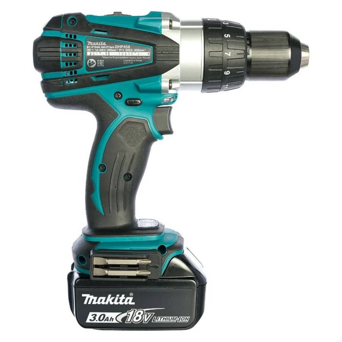 Аккумуляторная дрель-шуруповерт Makita DHP458RFE ударная